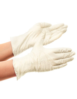 Vinyl Disposable Powder Free Gloves Large Clear 1 x 100